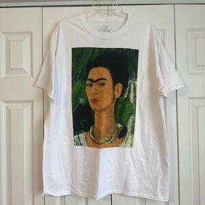 Frida Kahlo Graphic Tee - White